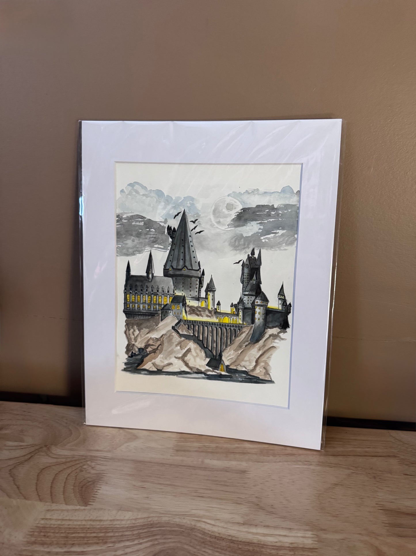 Original Hand Painted Hogwarts Castle 1/1