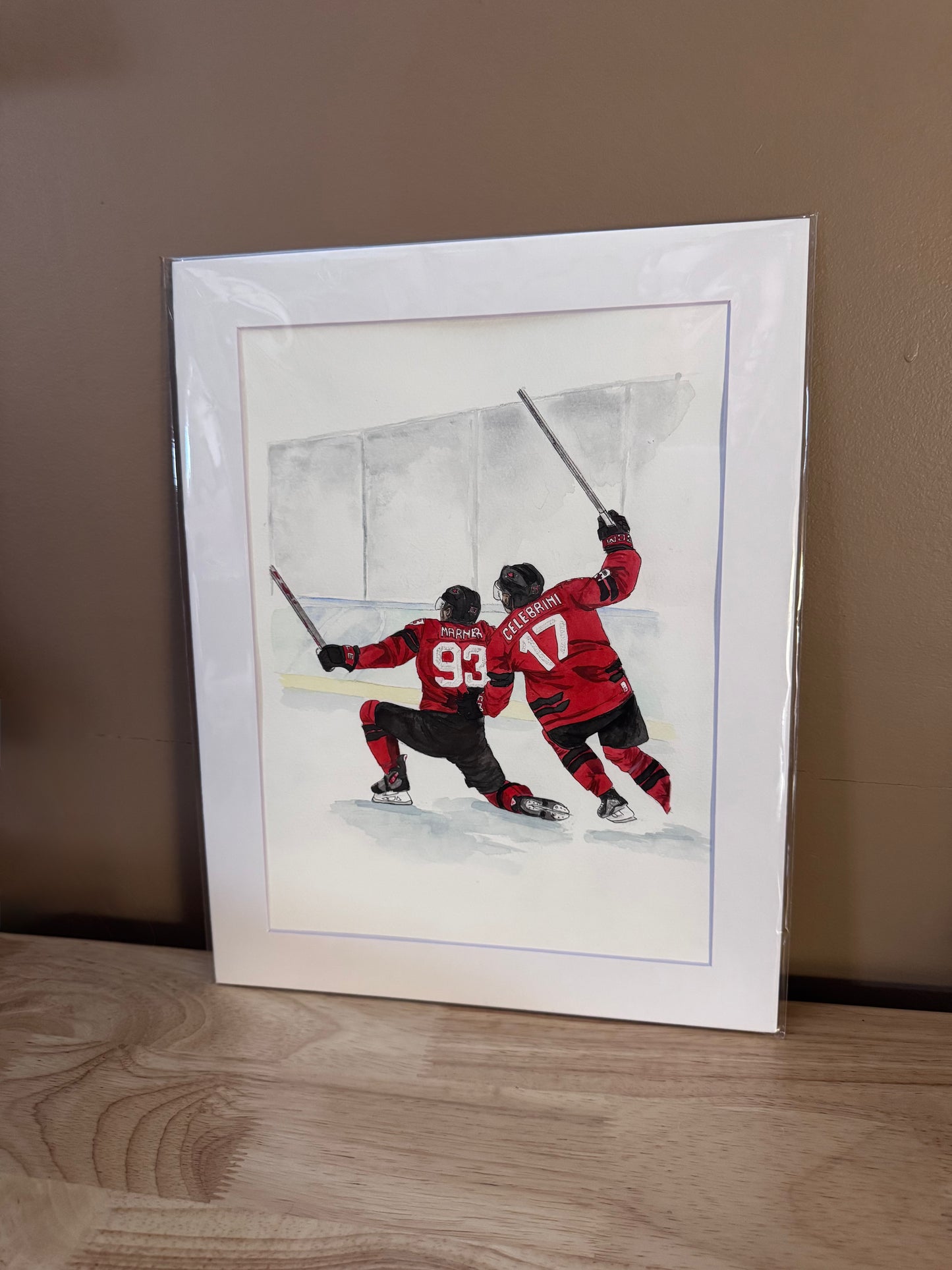 Original Hand Painted Canadian Olympic OT Goal 1/1