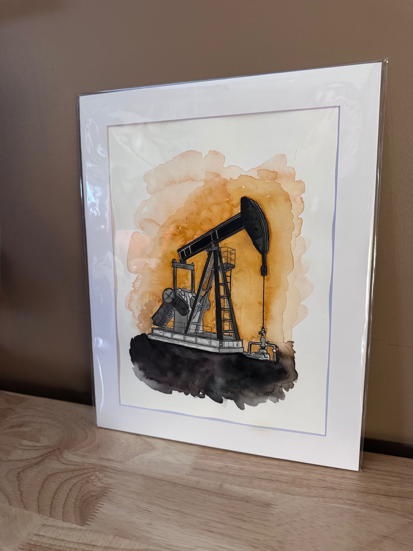 Original Pump Jack Abstract Painting 1/1