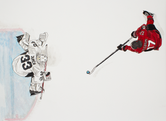 8x10 Print- Mens Olympic Hockey Penalty Shot 2026