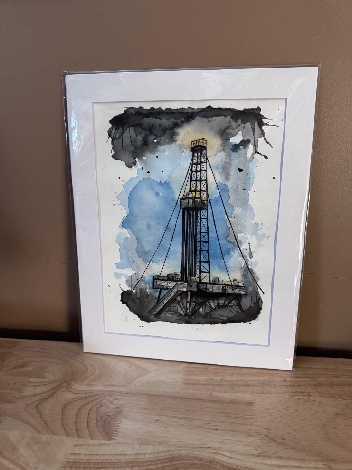 Original Oil Rig Abstract Painting 1/1