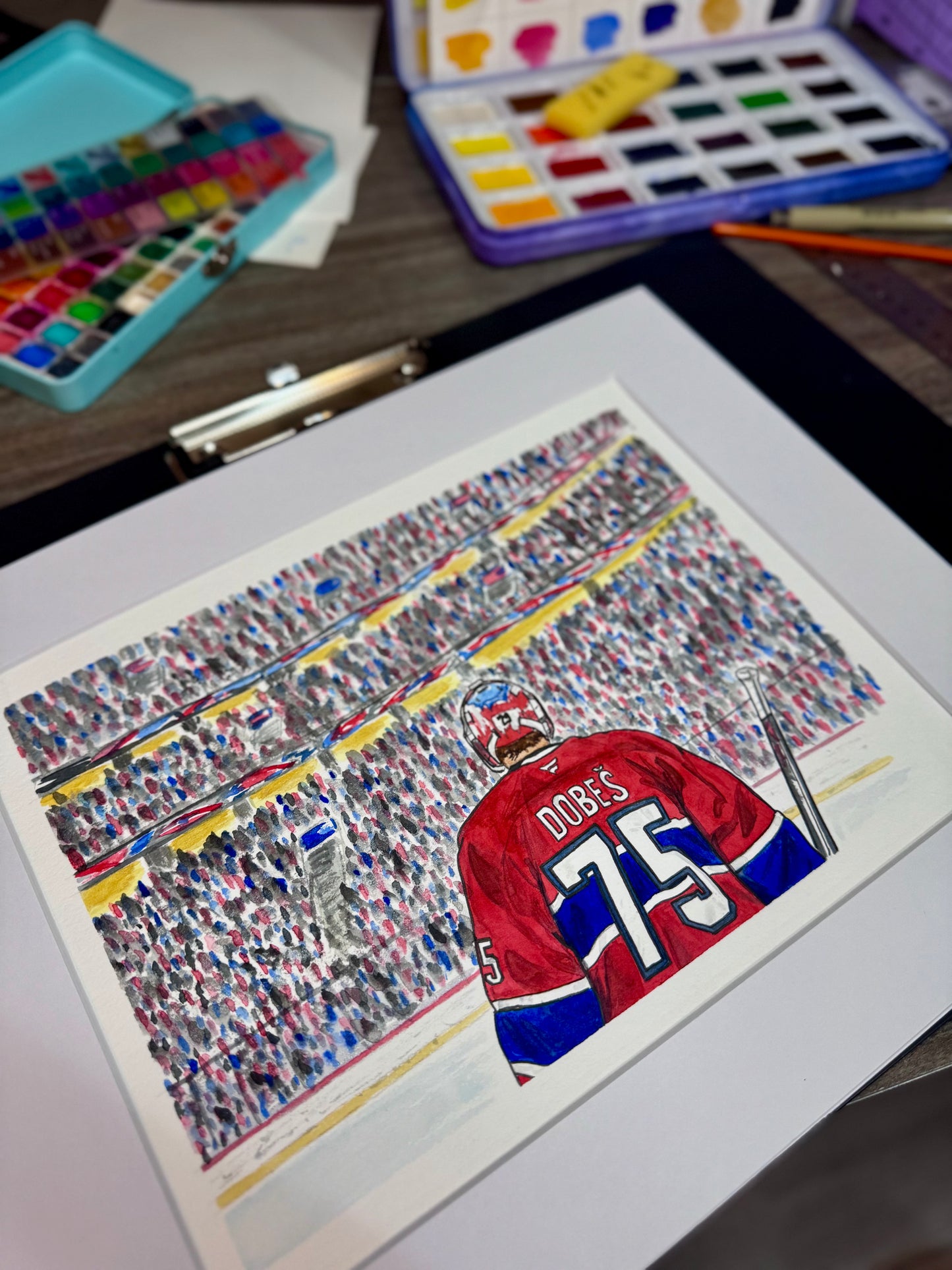 Original Hand Painted Habs Standing Ovation 1/1